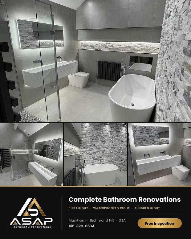 ASAP Bathroom Renovations — Complete bathroom renovations