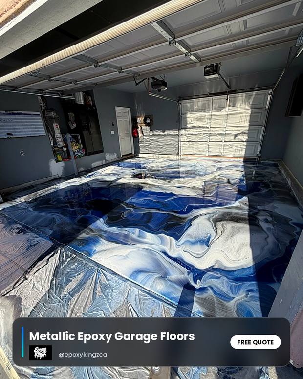 Epoxy Kingz — Metallic epoxy garage floors