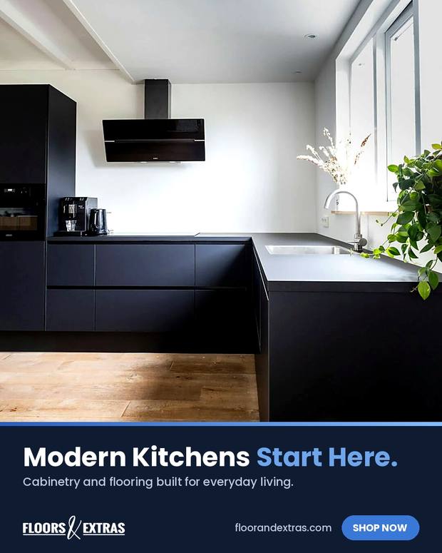 Floors & Extras — Modern kitchens start here.