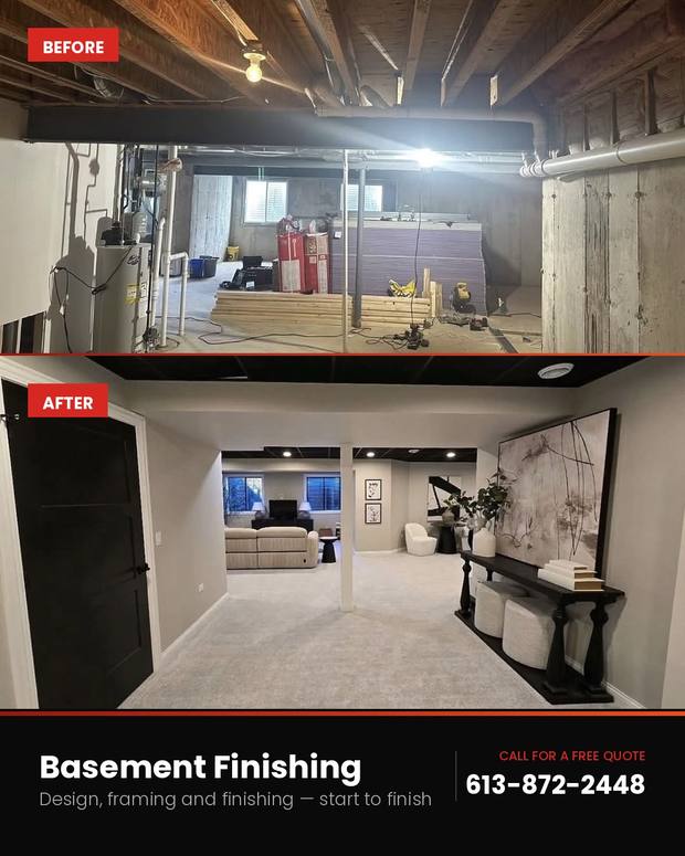 MAK Construction — Basement finishing