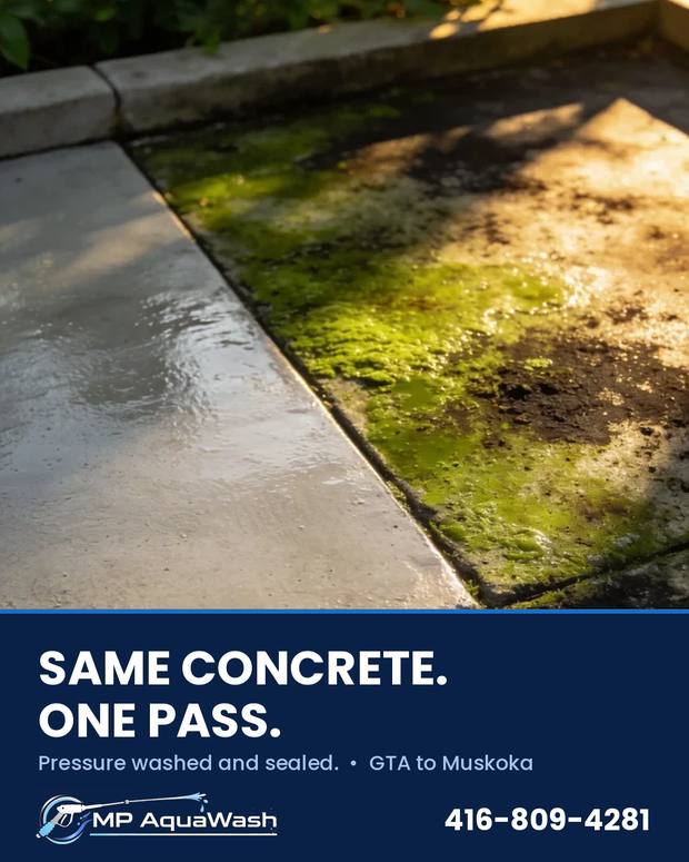 MP AquaWash — Same concrete. One pass.